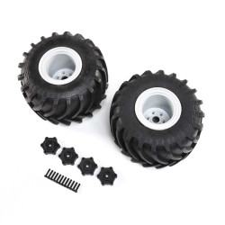 Losi Mounted Monster Truck Tires, Left/Right: LMT LOS43034