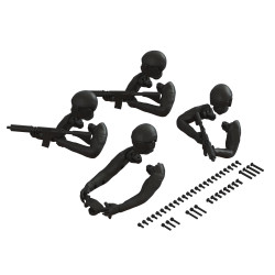 Arrma Driver Figure Set, Black ARA480057
