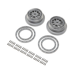 Losi Beadlock Wheel and Ring Set (2): SBR 2.0 LOS43029