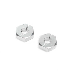 Losi Clamping Front Wheel Hexes, Aluminum: 22S LOS332005