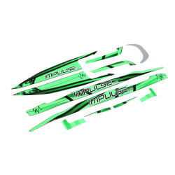 Pro Boat Decal Set Black/Green: Impulse 32 PRB289006