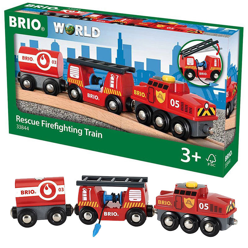 brio rescue fire fighting train