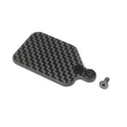 TLR Carbon Receiver Mounting Plate: 22X-4 TLR331060