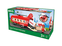 BRIO World 33886 Cargo Transport Helicopter for Wooden Train Set