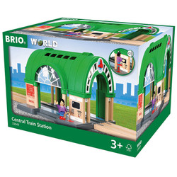 BRIO World 33649 Central Train Station for Wooden Train Set