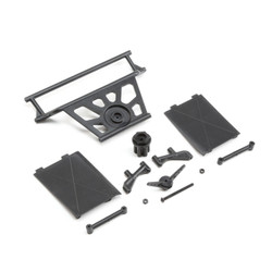 Losi Cage Rear, Tower Supports,Mud Guards: SuperRockRey LOS251078