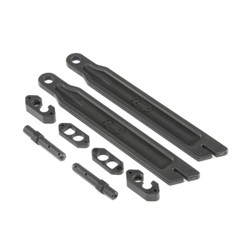 Losi Battery Straps and EC5 Plug Holder: LST 3XL-E LOS241019