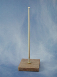 Radio Active Vertical Flagstaff Complete (Brass & Wood)(Pk2) RMA62022