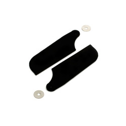 Blade Tail Rotor Blade Set: Black: B450 BLH1671B