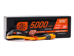 Spektrum 11.1V 5000mAh 3S 100C Smart G2 Hardcase LiPo Battery: IC3 SPMX53S100H3