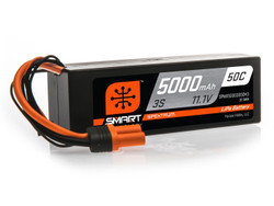 Spektrum 5000mAh 3S 11.1V 50C Smart LiPo Hardcase; IC3 SPMX50003S50H3