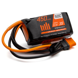 Spektrum 11.1V 450mAh 3S 50C LiPo Battery: IC2 SPMX4503SIC2