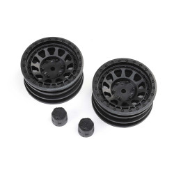 Axial Black Rhino Primm 1.9" Wheels, 12mm Hex, Black (2) AXI43015