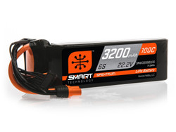 Spektrum 3200mAh 6S 22.2V 100C Smart LiPo Battery; IC5 SPMX32006S100