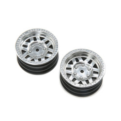 Axial 1.9 KMC Machete Wheel - Satin Silver (2pcs) AXI43001