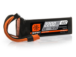 Spektrum 2200mAh 4S 14.8V 50C Smart LiPo Battery; IC3 SPMX22004S50