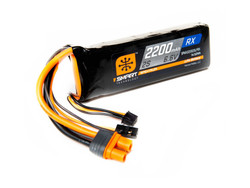 Spektrum 2200mAh 2S 6.6V Smart LiFe Receiver Battery; IC3 SPMX22002SLFRX