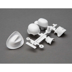 Axial Drivers Head and Hat Set (White) AXI31635