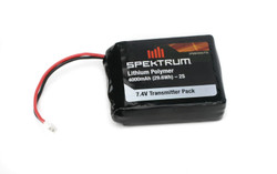 Spektrum 4000mAh LiPo Transmitter Battery: DX8, DX9 SPMB4000LPTX