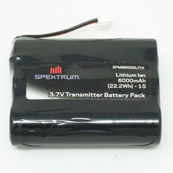 Spektrum 3.7V 6000mAh 1S Transmitter Battery: iX12/NX6/NX8 Tx Plug SPMB6000LITX