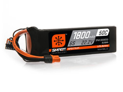 Spektrum 1800mAh 6S 22.2V 50C Smart LiPo Battery; IC3 SPMX18006S50