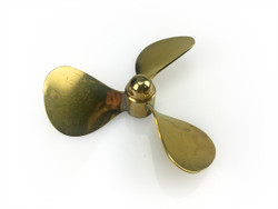 Radio Active Brass Propeller (Classic), 3 Blade, 60mm, M4, LH AS13604L
