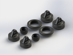 Arrma Shock Cap Set Nero (2) AR330337