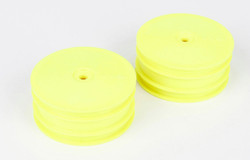 TLR Front Wheel, Yellow (2): 22-4 TLR43004
