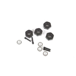Axial 12mm Hex, Screw Shaft & Spacer (4): UTB AXI232018