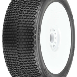 Pro-Line 1:8 Buck Shot S3 Front/Rear Buggy Tires Mounted 17mm White ( PRO9062-233
