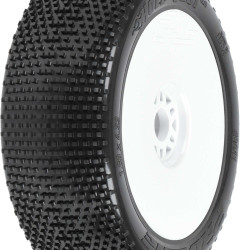 Pro-Line 1:8 Hole Shot 2.0 S3 Front/Rear Buggy Tires Mounted 17mm Whi PRO9041-233