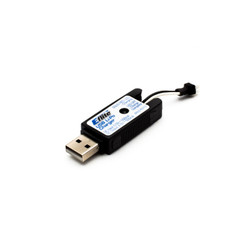 E-flite 1S USB Li-Po Charger, 500mAh High Current UMX EFLC1013