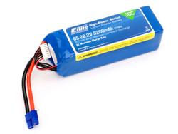 E-flite 3200mAh 6S 22.2V 30C LiPo, 12AWG EC3 EFLB32006S30