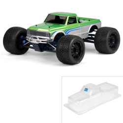 Pro-Line 1:8 1972 Chevy C-10 Long Bed Clear Body: Monster Truck PRO3227-00