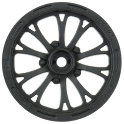 Pro-Line 1:10 Pomona Drag Spec Front 2.2" 12mm Drag Wheels (2) Black PRO2775-03