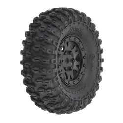 Pro-Line 1:24 Hyrax Front/Rear 1.0" Tires Mounted 7mm Black Impulse ( PRO10194-10