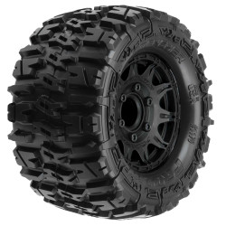 Pro-Line 1:10 Trencher Front/Rear 2.8" MT Tires Mounted 12mm Blk Raid PRO1170-10