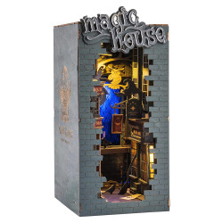 ROBOTIME Rolife Magic House Book Nook DIY Miniature House Craft Kit TGB03
