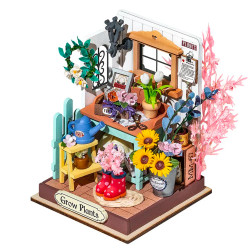 ROBOTIME Rolife Dreaming Terrace Garden 1:30 DIY Miniature House Craft Kit DS030