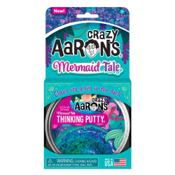 Crazy Aaron's Glow Bright Mermaid Tale Thinking Putty ME020