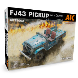 AK Interactive 35002 FJ43 Pickup w/DShKM 1:35 Plastic Model Kit