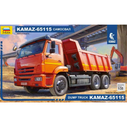 Zvezda Kamaz 65115 Dump Truck 1:35 Plastic Model Kit 3650