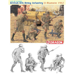 Dragon British 8th Army Infantry 'El Alamein' 1942 1:35 Plastic Model Kit 6390