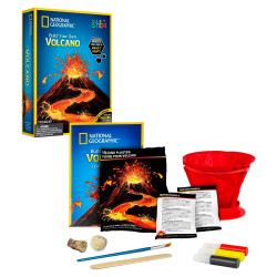 National Geographic Build Your Own Volcano Kit STEM Toy Age 8