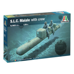 Italeri 5621  S.L.C. Maiale with Crew WWII Torpedo/Sub 1:35 Plastic Model Kit