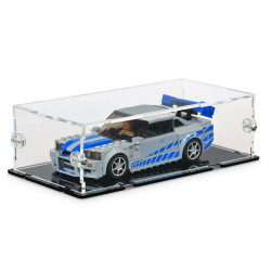 iDisplayit Acrylic Display Case for LEGO Speed Champions Cars Nissan Skyline 76917 etc