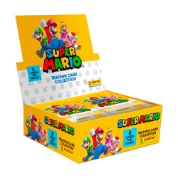 Super Mario Trading Card Collection - Sealed Box of 18 Packs - Panini