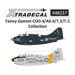 Xtradecal 48237 Fairey Gannet 1:48 Decal Collection for Airfix A11007 Model Kit