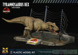 X-Plus Jurassic Park Tyrannosaurus Rex & Dr Malcolm Figure 1:35