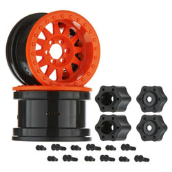 Axial 2.2 Method Beadlock Wheel IFD Orange (2) AX31364